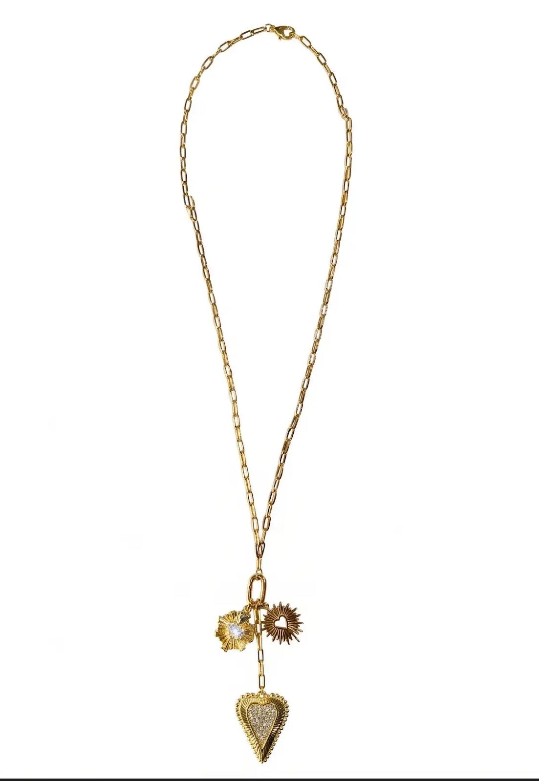 Heart charm necklace