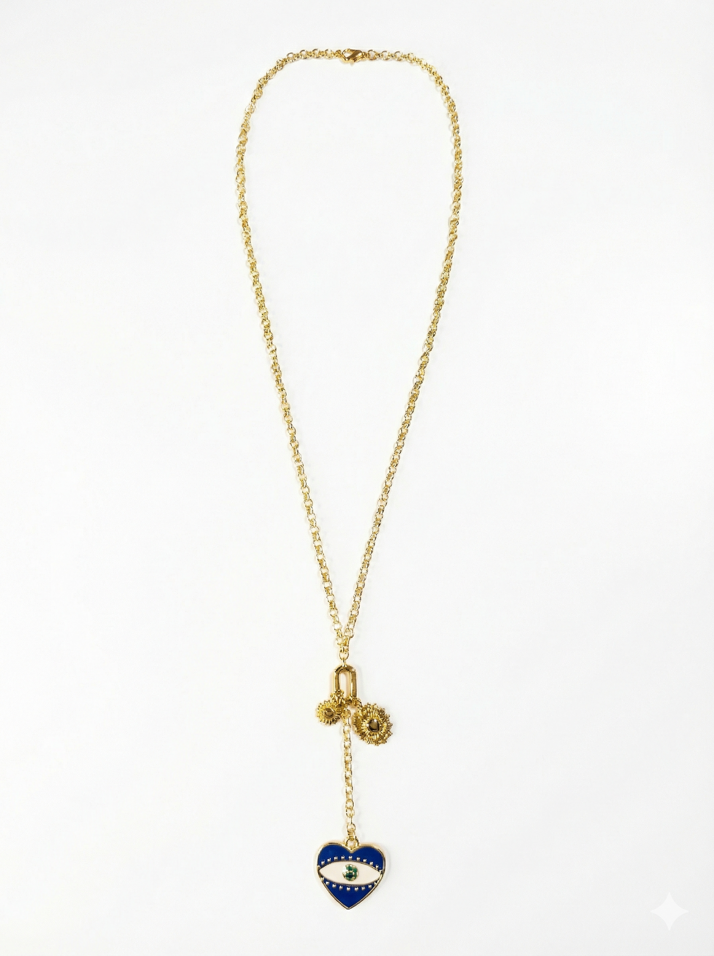 Evil eye charm necklace